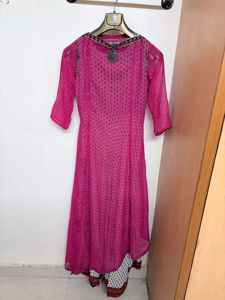 Pink Ethnic Kurta