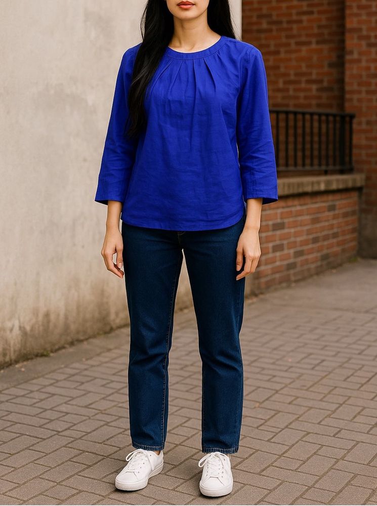 J crew Linen Blouse Rmthlomem Material