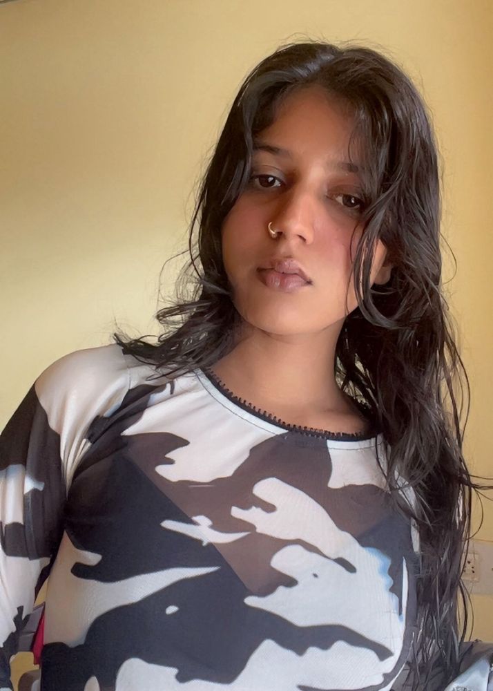 Patterned Sheer Top