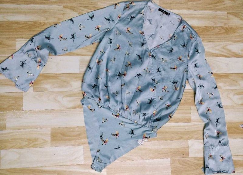 Satin Bershka Bodysuit