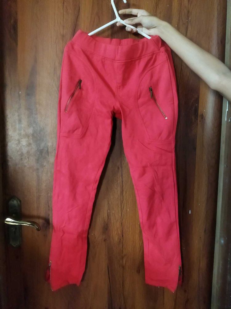 Bright Red Pants