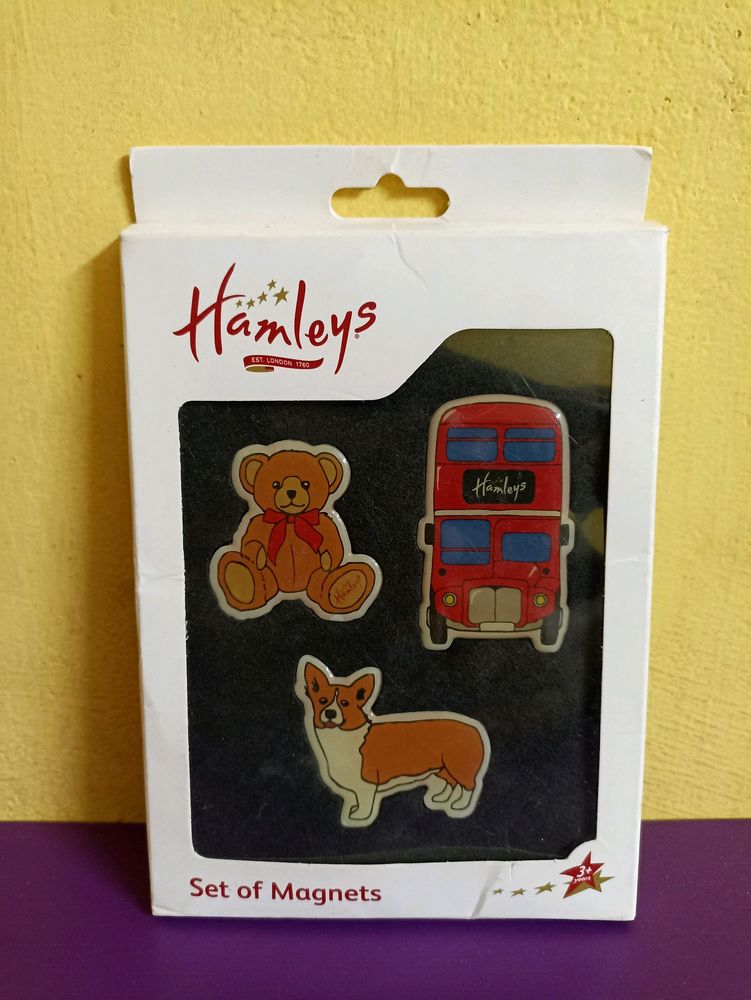 Hamleys Set Of 3 Magnets New