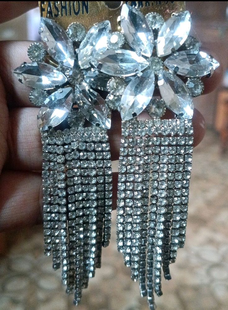 Rhinestone Statement Earrings