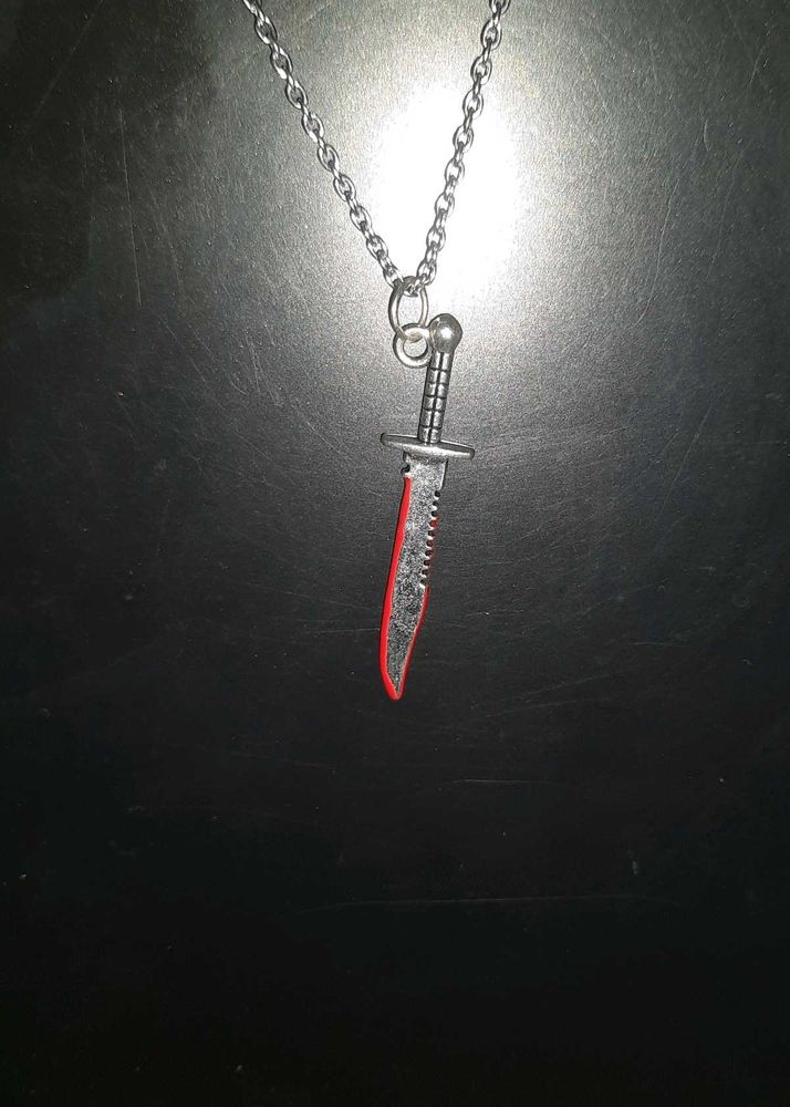 🔪🩸Hunt You Down Blood Sword Necklace Charm🔪🩸