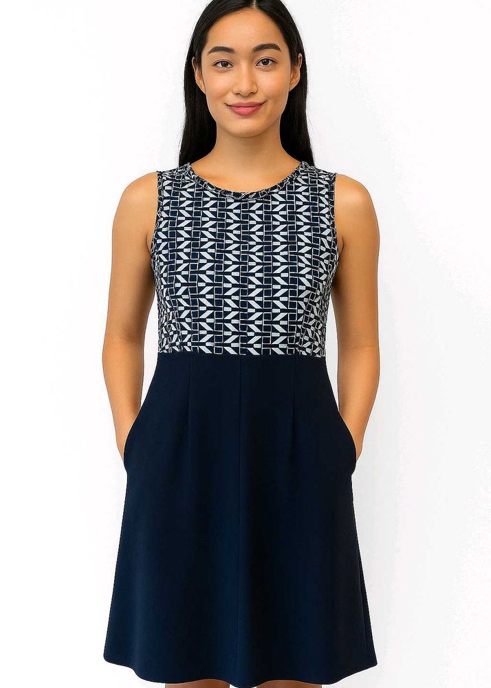 Chic Geo Print Dress