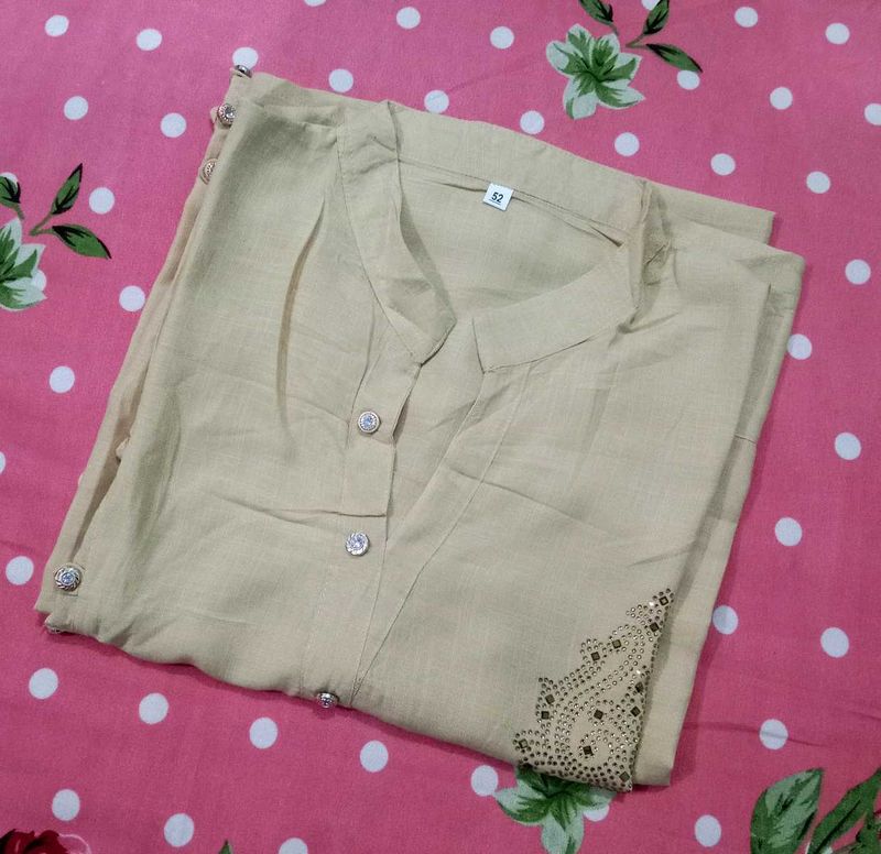 Elegant Beige Kurta For Women