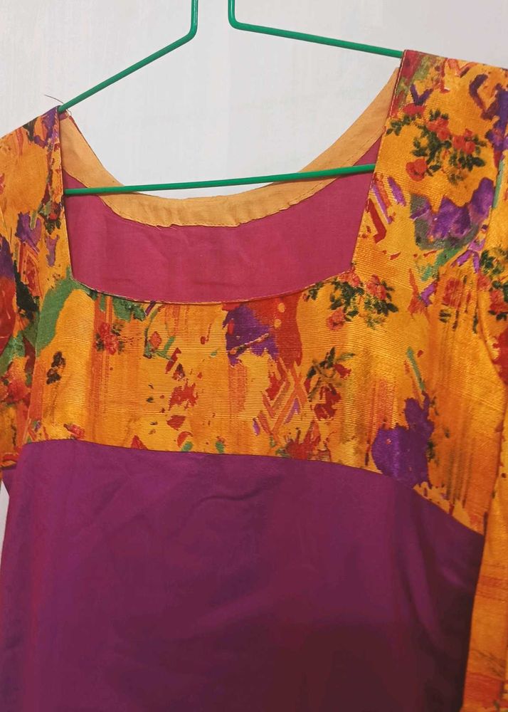 Floral Print Kurta