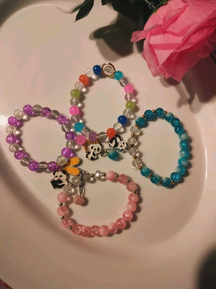 Beaded Charm Premium Bracelets Any 4