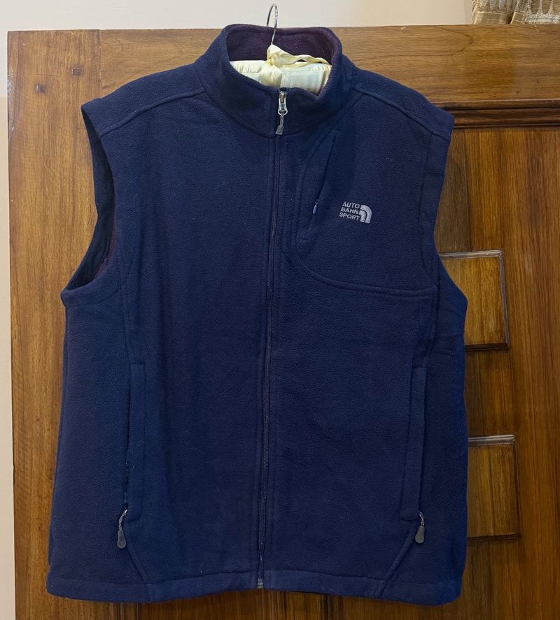 Navy Blue Sleeveless Fleece Vest