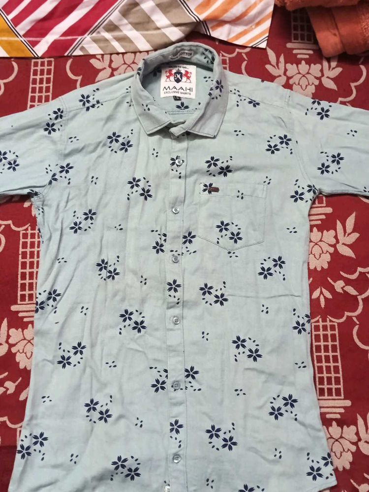 Flower Designed Shirts With 100%Cotton Cloth