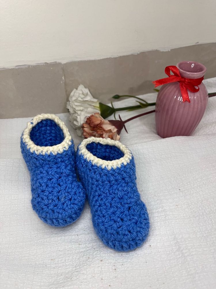 Handmade Crochet Baby Booties