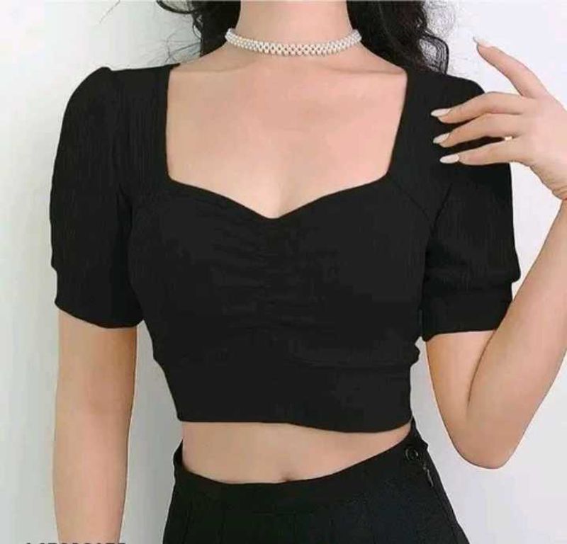 Black Crop Top