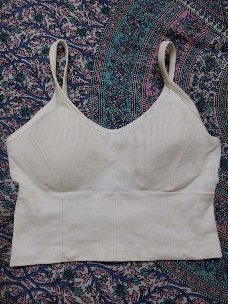 Comfy White Bralette Top