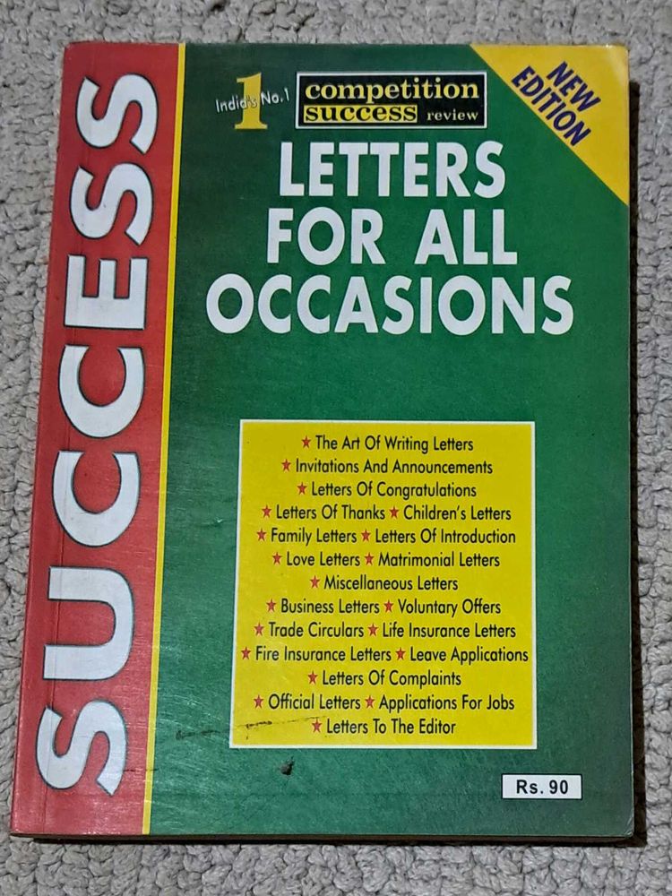 Letters For All Occasions Book
