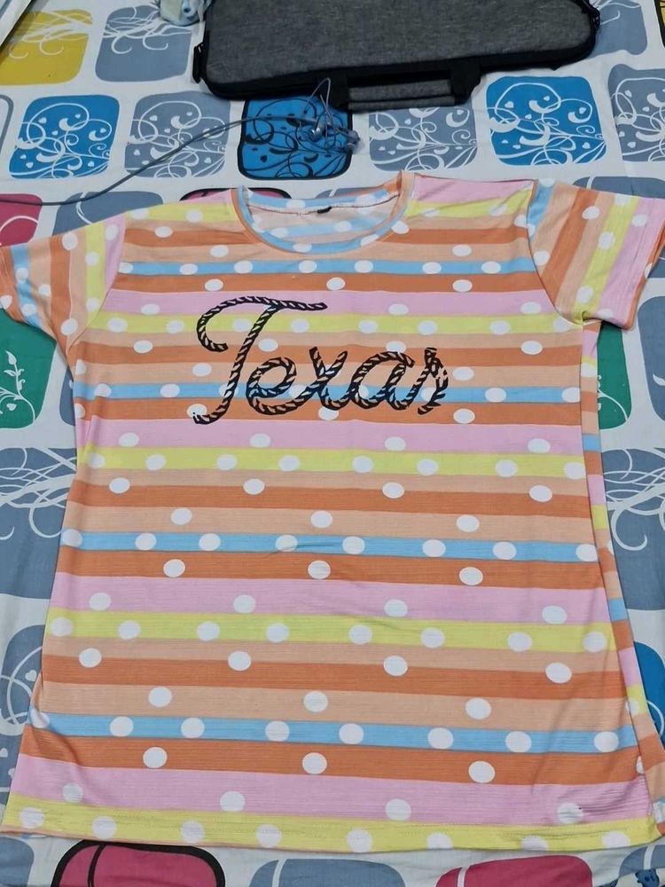 Multicolour POLKA dot Top For Women