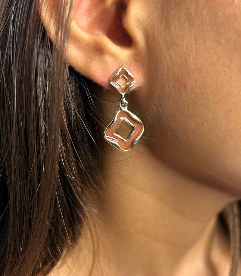 Dangling Geometric Earrings