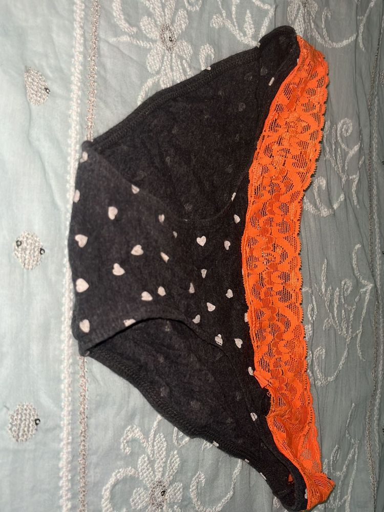 Cute Heart Print Panties