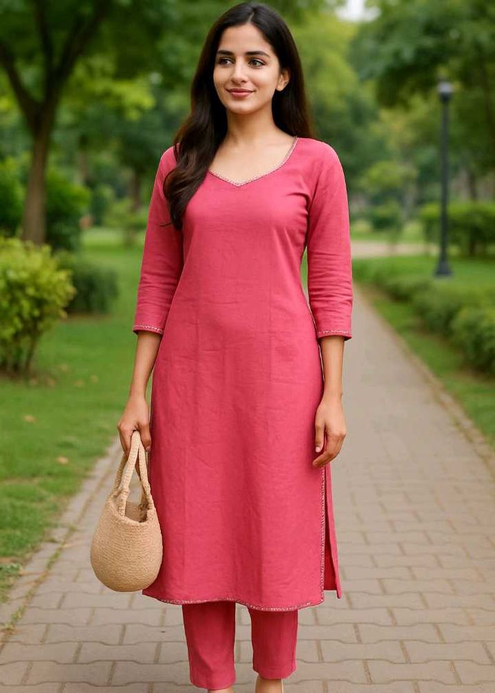 Elegant Pink Kurta Set