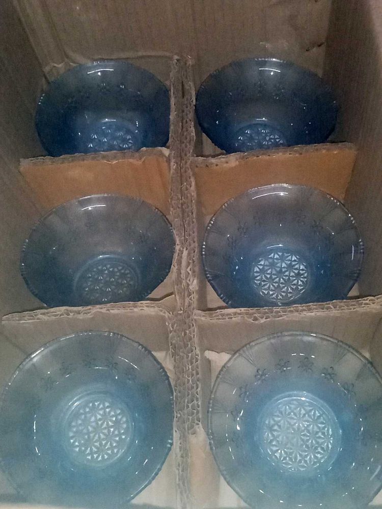 Set 6 Crystal Dessert Bowls