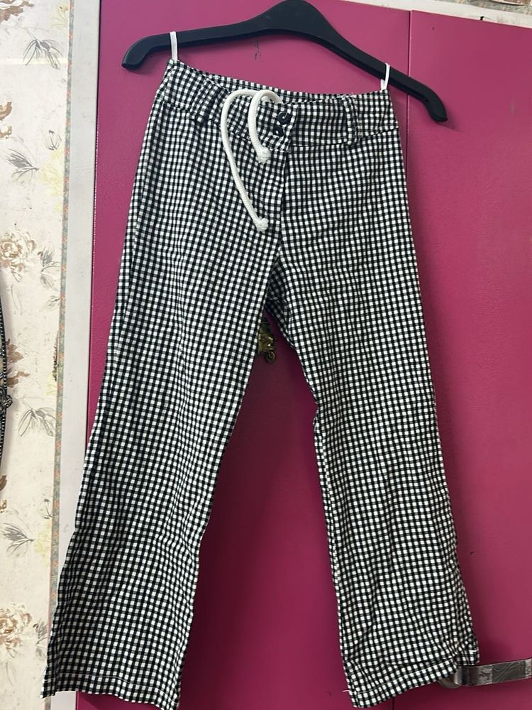 Checkered Casual Pants