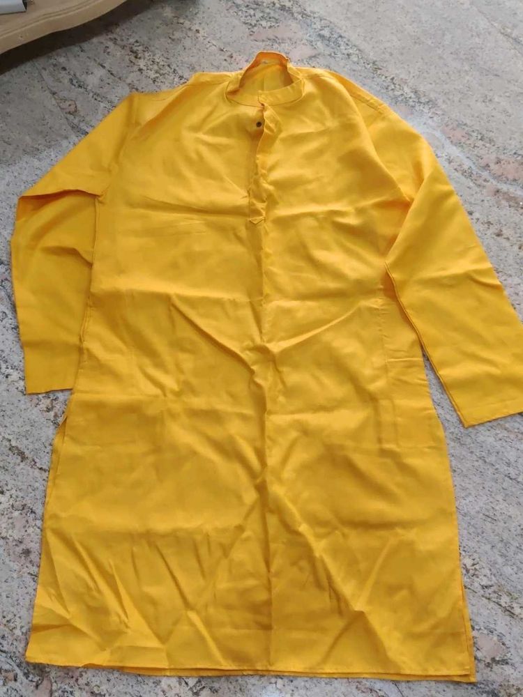 Yellow Haldi Cotton Kurta&#39;s ( Set of 2)