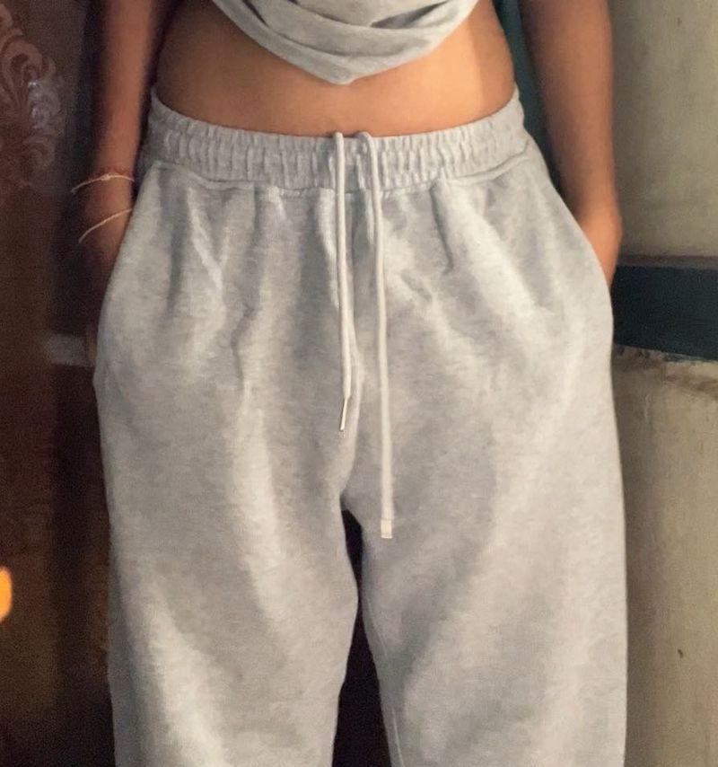 Ruched Grey Joggers( For Winters)