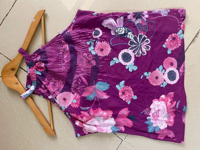 Beautiful Party Wear Purple Top