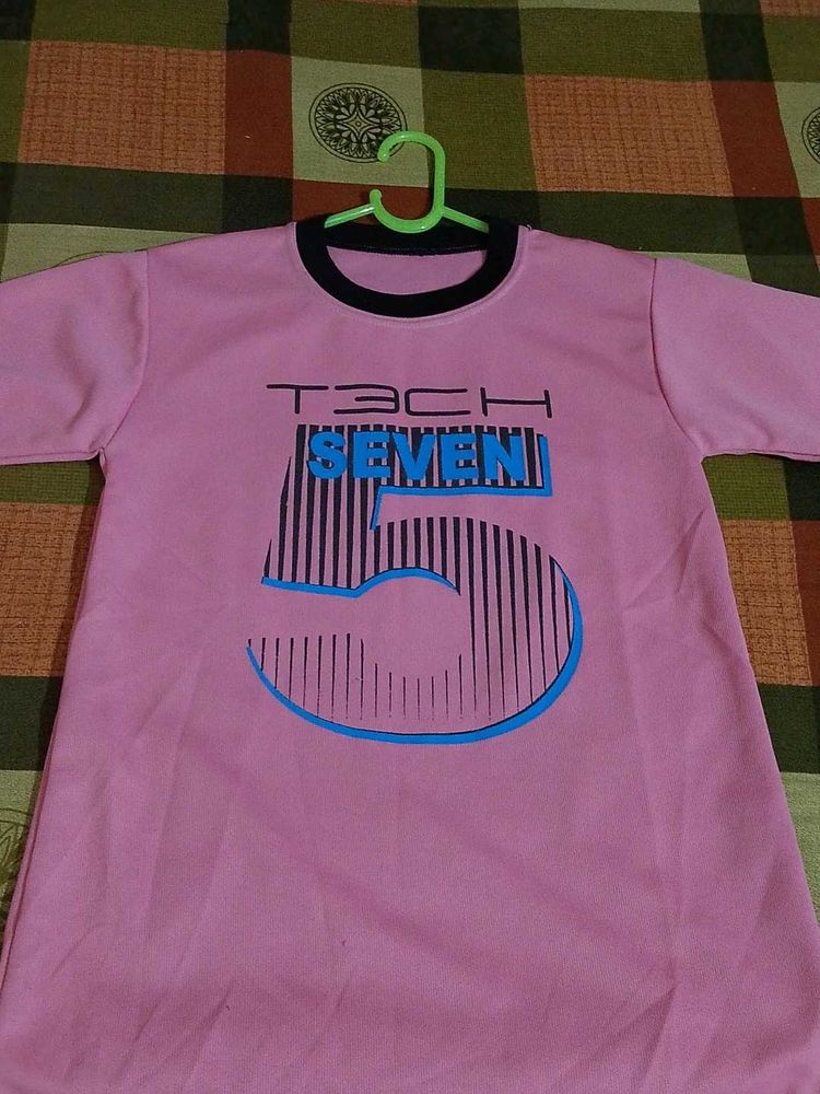 Pink Graphic Print T-shirt