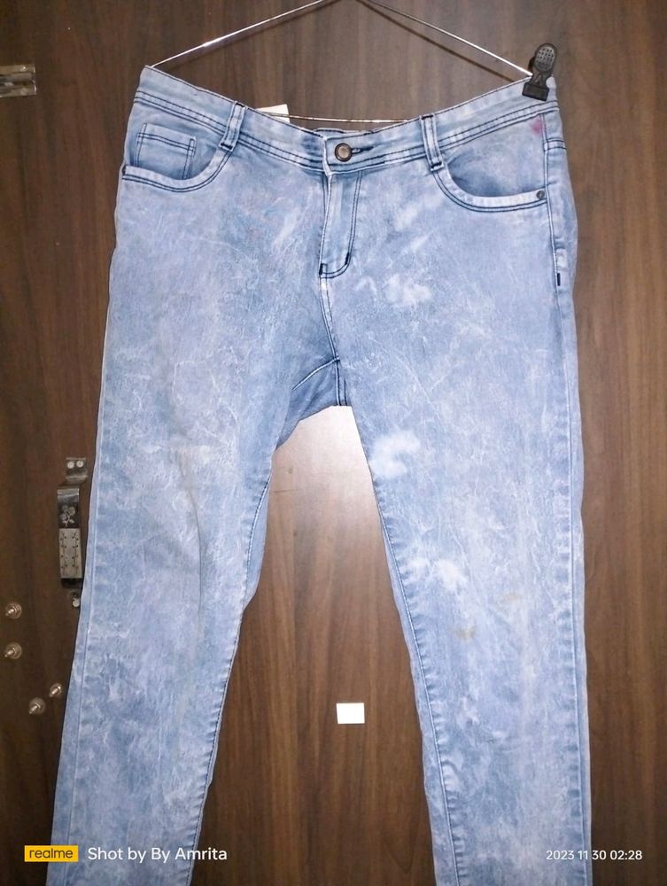 Blue Skinny Fit Jeans For Women