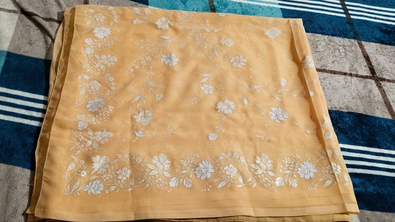 Party Wear Sari From Foreign
