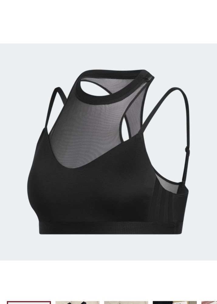 Adidas ALL ME 3-STRIPES MESH BRA