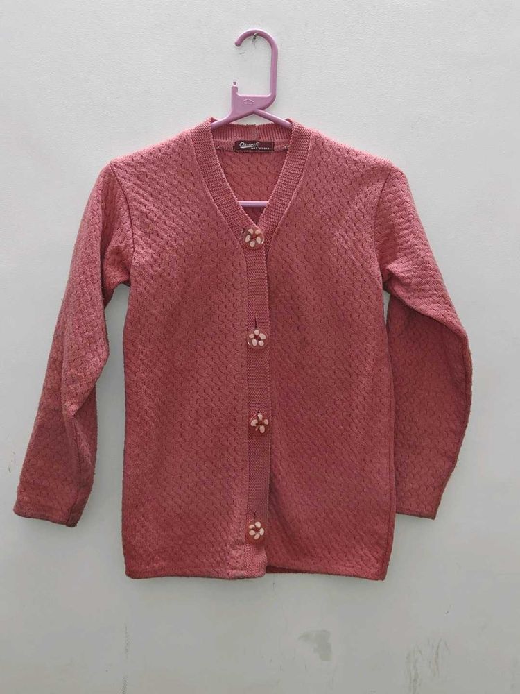 Vintage Style Pink Cardigan