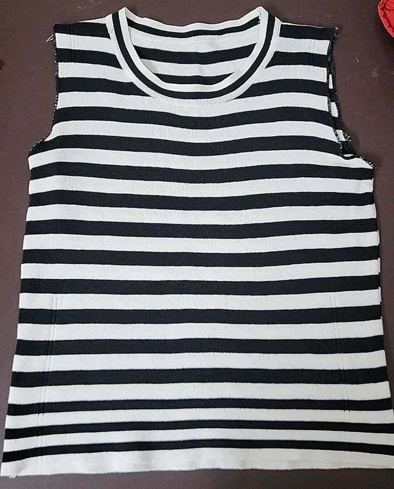 Cute Black And White Tank Top