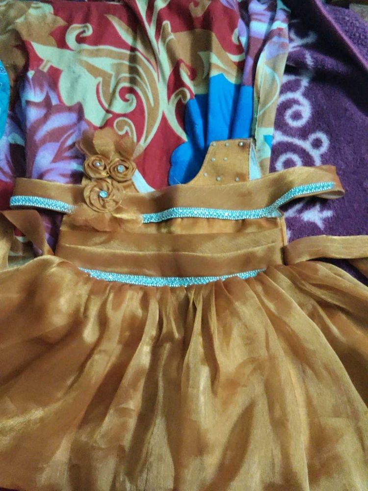 Adorable Golden Party Dress