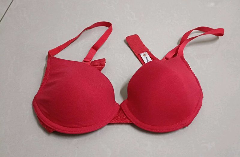 Red Padded Bra - Size 34B