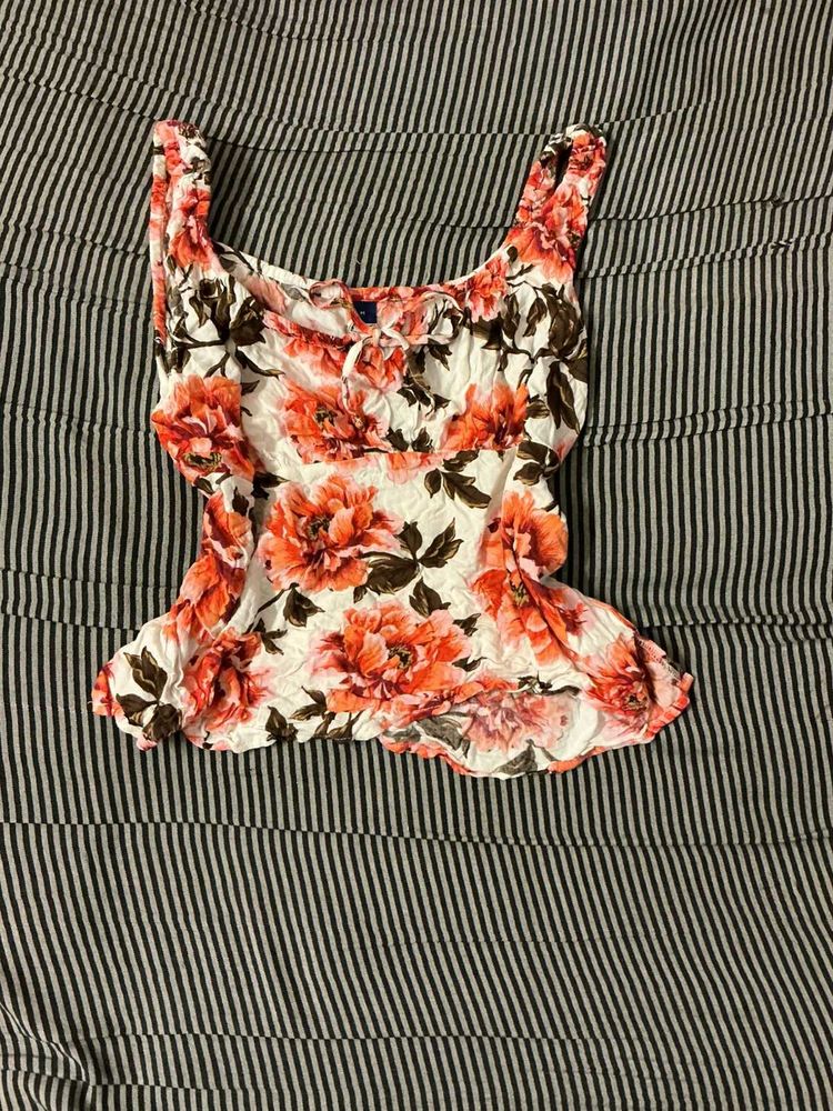 Floral Print Tank Top