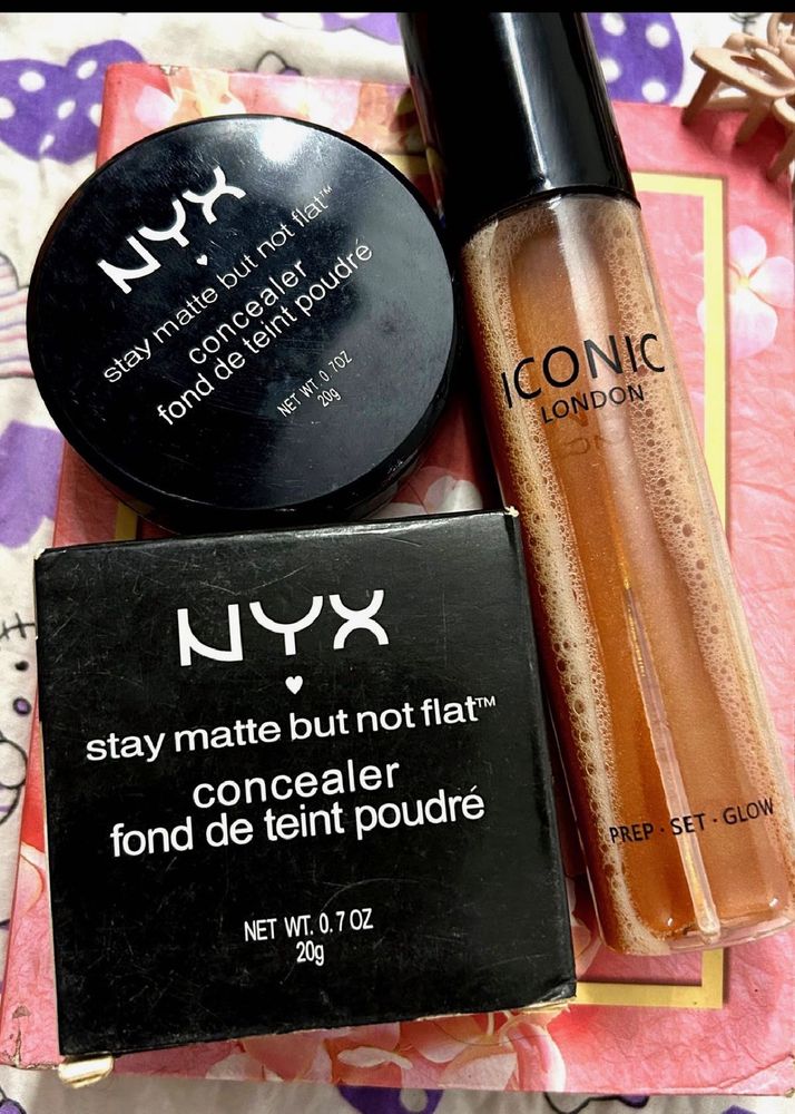 NYX Creame CONCEALER &amp; ICONIC LONDON SHIMMER BODY