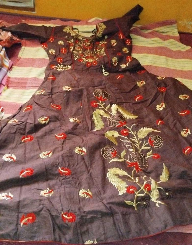 Cotton Kurti Set - Anarkali