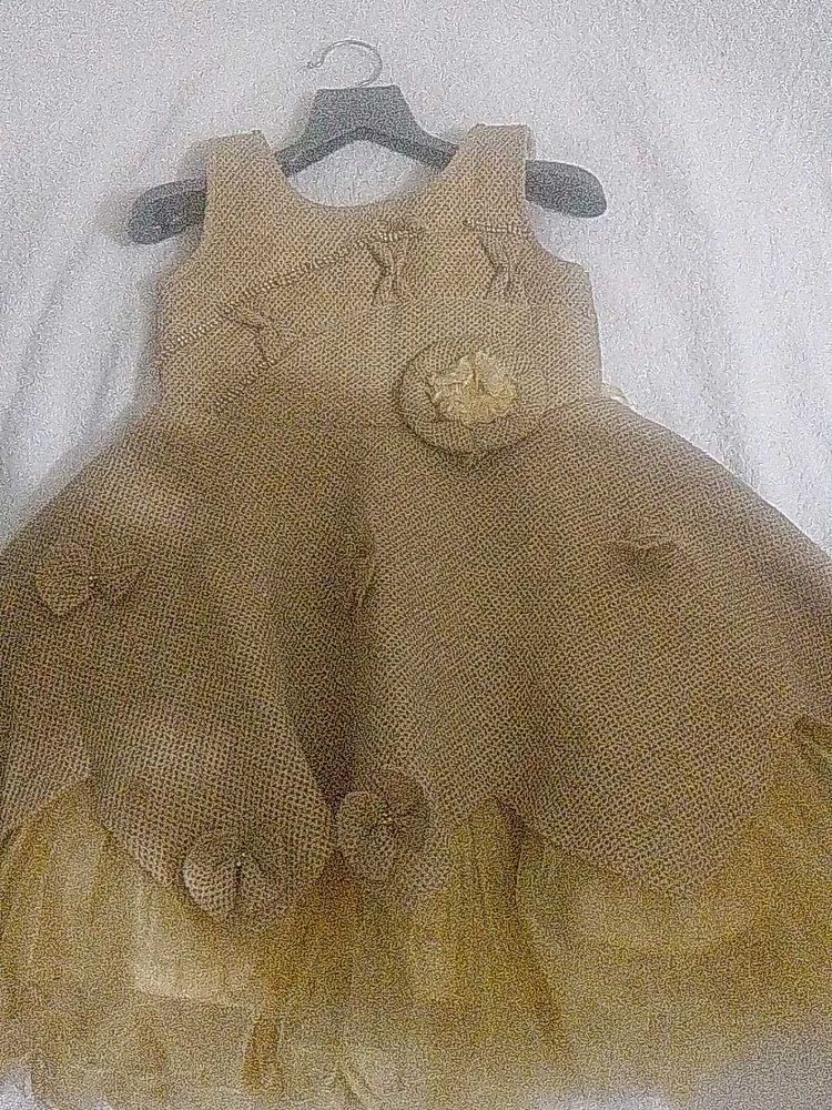 Burlap Floral Dress