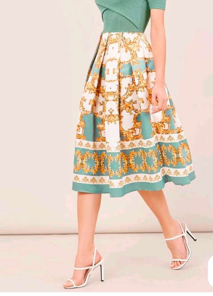 Elegant Patterned Midi dress by