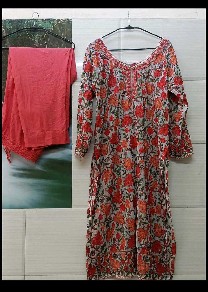 Floral Print Kurta Set