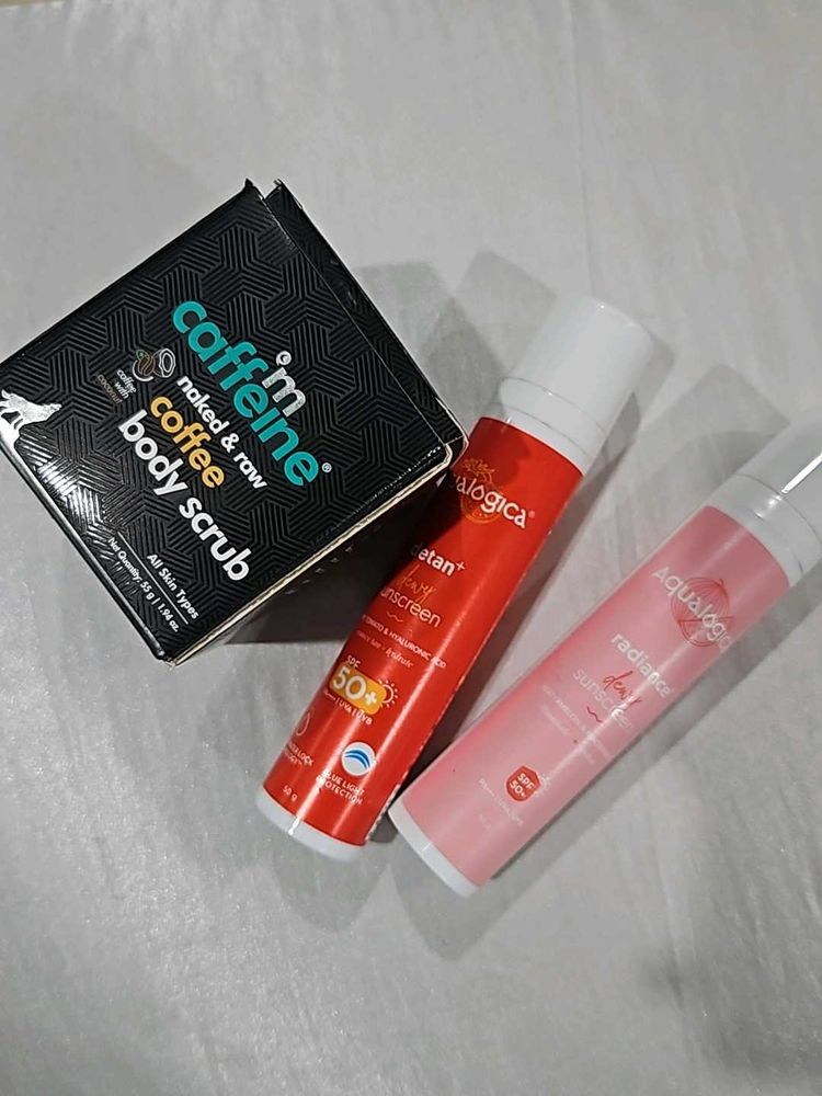 Sunscreen + Body Scrub Combo