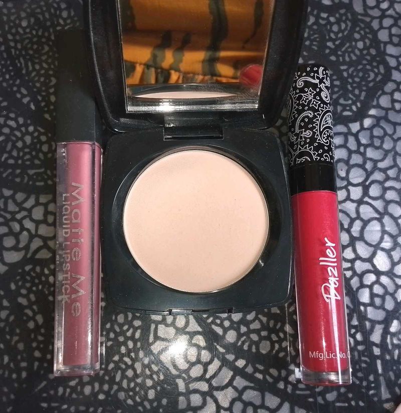 Makeup Bundle: Powder &amp; Lipsticks