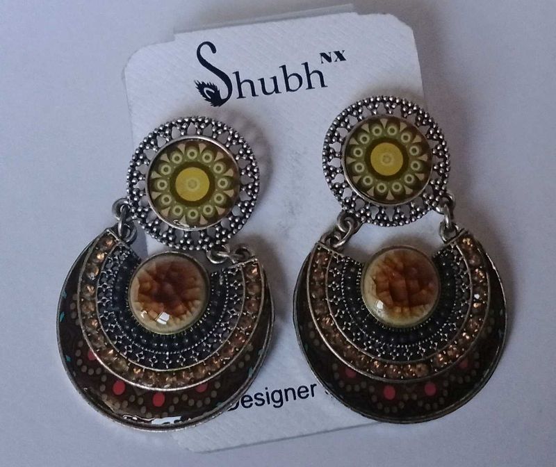Shubh NX Designer Dangle Earrings