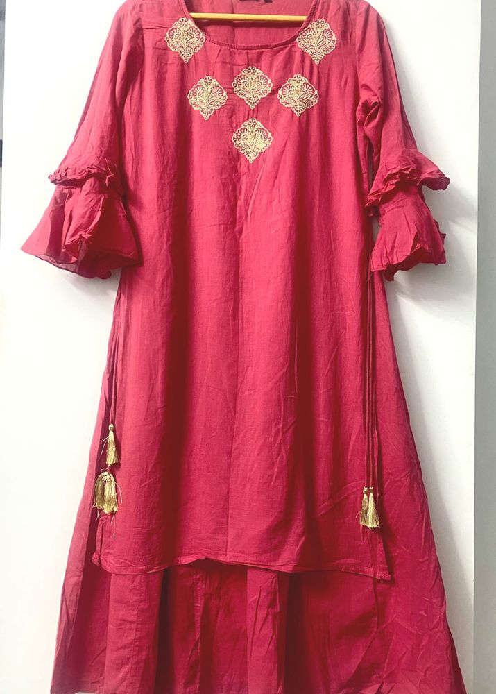 Sylish Double Layer Kurta Dress