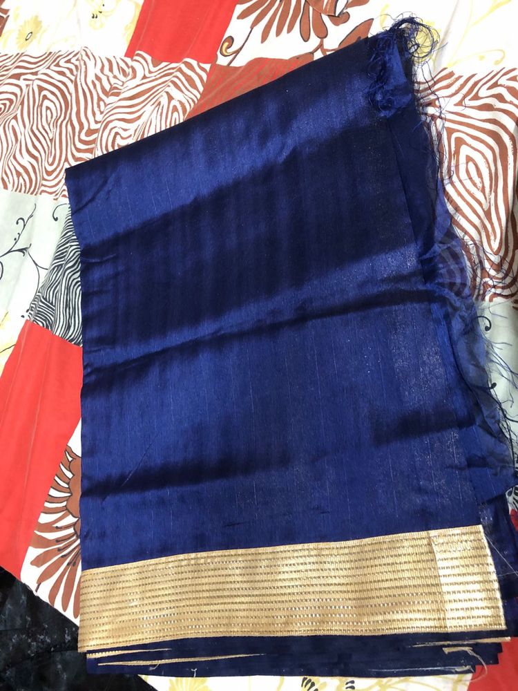 Navy Blue Festive Saree