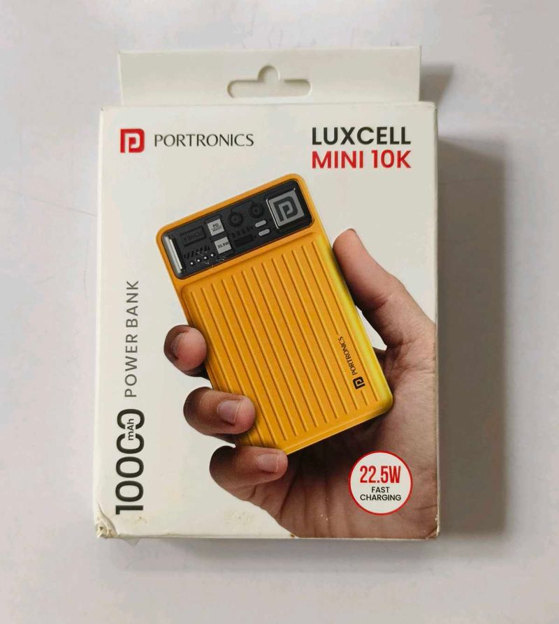 Portronics Luxcell Mini 10K Power Bank