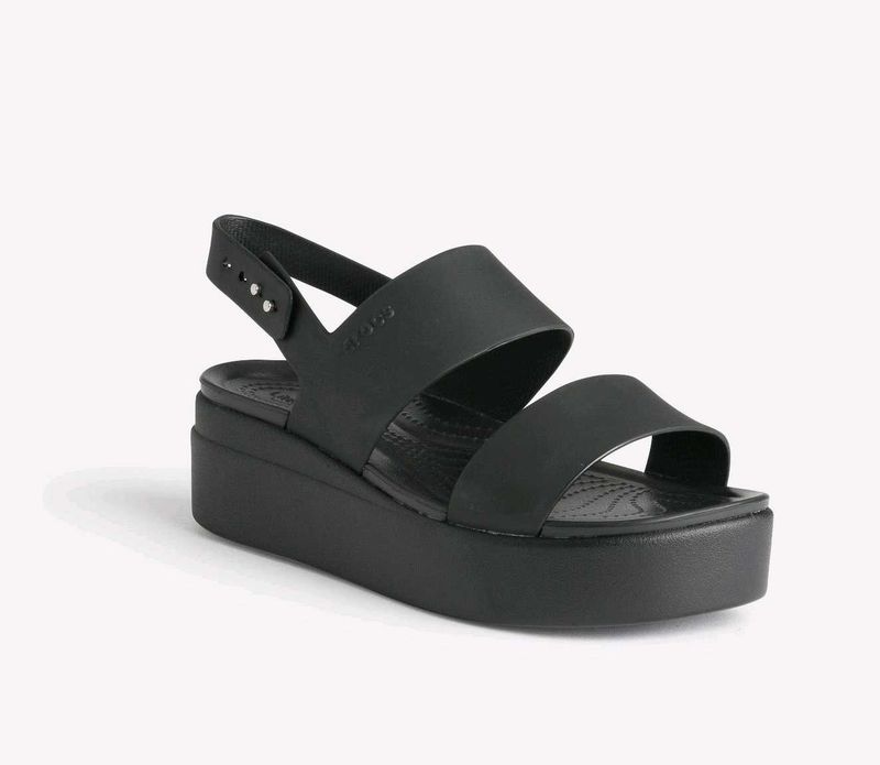 CROCS Black Brooklyn Platform Sandals