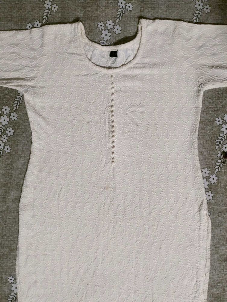 ✴️ PRICE REDUCED🎆🎆White Chikankari Cotton Kurta✴