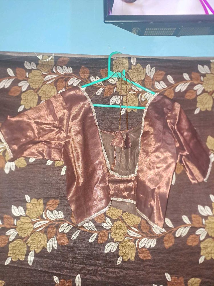 Brown Saree Blouse